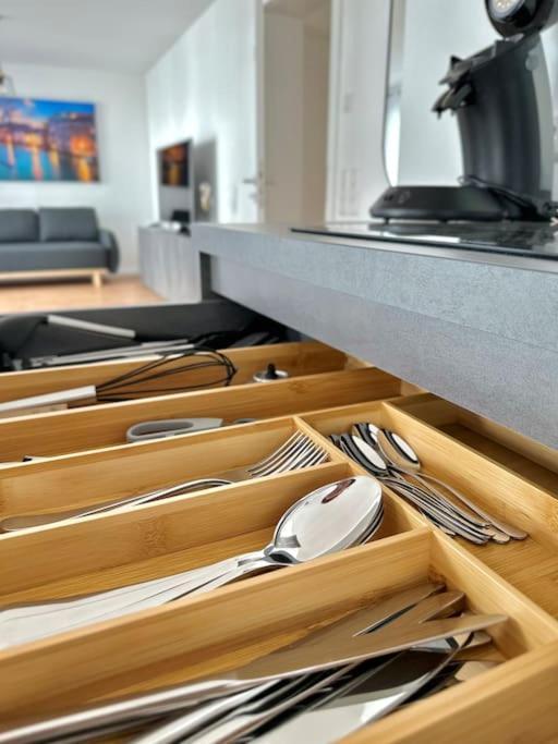 Amao-Pearl I Comfort Suite I 94Qm I Kingsize-Bett I Exklusiv Mit Balkon & Tiefgarage I Aufzug Offenburg Buitenkant foto